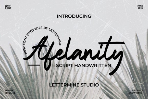 Afelanity Script Font Review: A Graceful Touch for Modern Branding