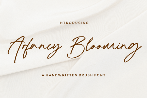 Arfancy Blooming: A Script Typeface for Elegant Branding