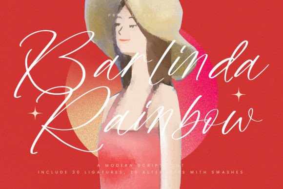 Barlinda Rainbow: The Elegant Script Font for Cohesive Brand Identity