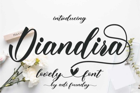 Diandira: The Script Font That Elevates Campaign Visuals