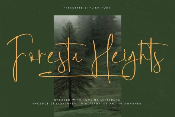 Foresta Heights: A Luxury Script Font Review for Modern Branding