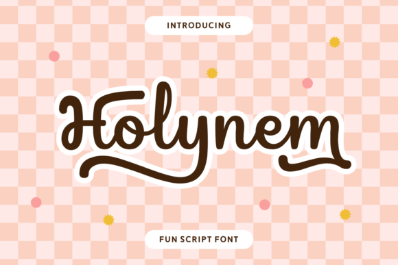 Holynem: A Playful Script Font for Modern Web Design
