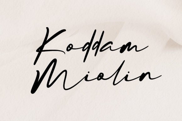 Koddam Miolin: A Premium Script Font for Elegant Brand Identity