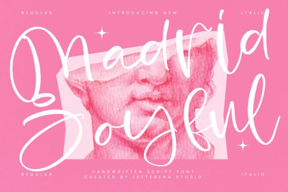 Madrid Joyful: A Handwritten Script Font for Editorial Design