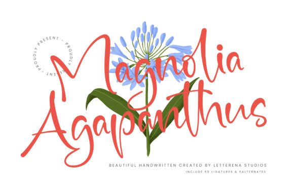 Magnolia Agapanthus: A Luxury Script Font for Editorial Design