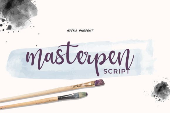 Masterpen Typeface: Elevate Handmade Brand Identity