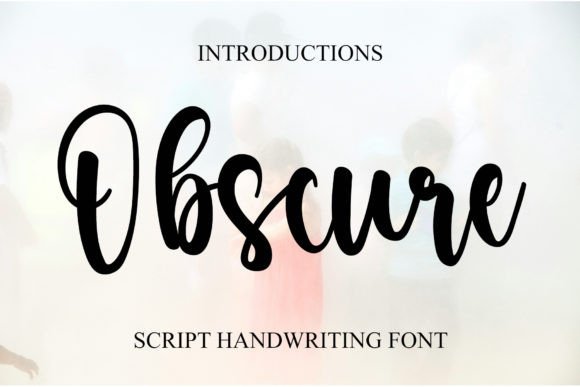 Obscure: The Elegant Script Typeface for Modern Web Design
