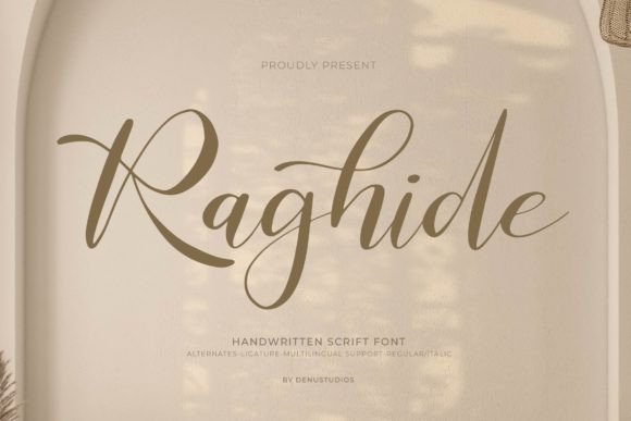 Raghide: The Handwritten Script Font for Editorial Design