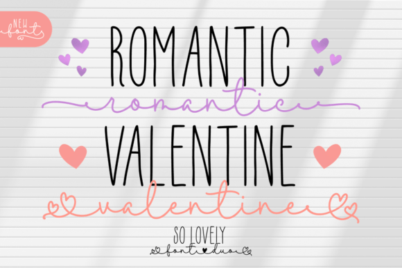 Romantic Valentine Duo: A Web Designer’s Take on Script Fonts for Digital Layouts