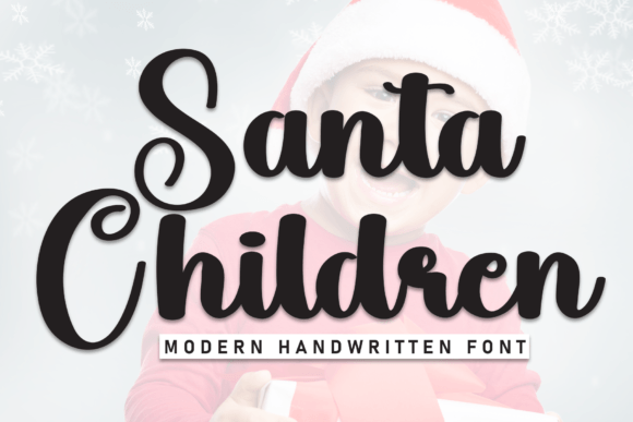 Santa Children: The Script Font That Elevates Campaign Visuals