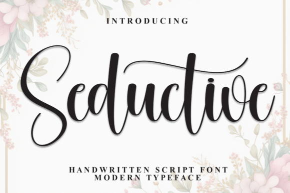 Seductive Font Review: A Graceful Script for Elegant Brand Identity