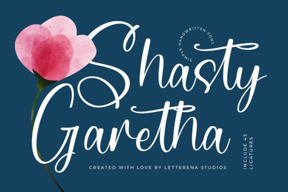 Shasty Garetha: A Luxurious Script Font for Editorial Design