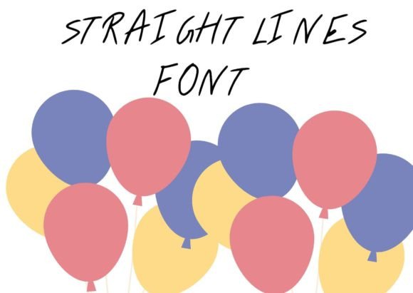 Straight Lines: A Handwritten Font for Authentic Brand Identity