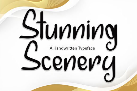 Stunning Scenery: The Handwritten Font for Editorial Design